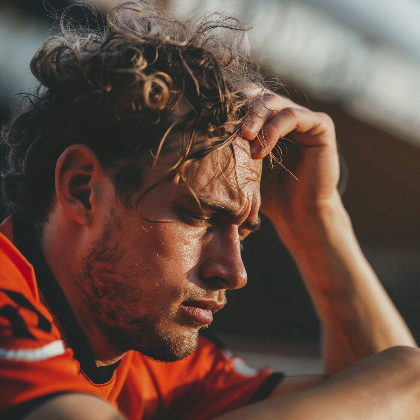 frustrated athlete